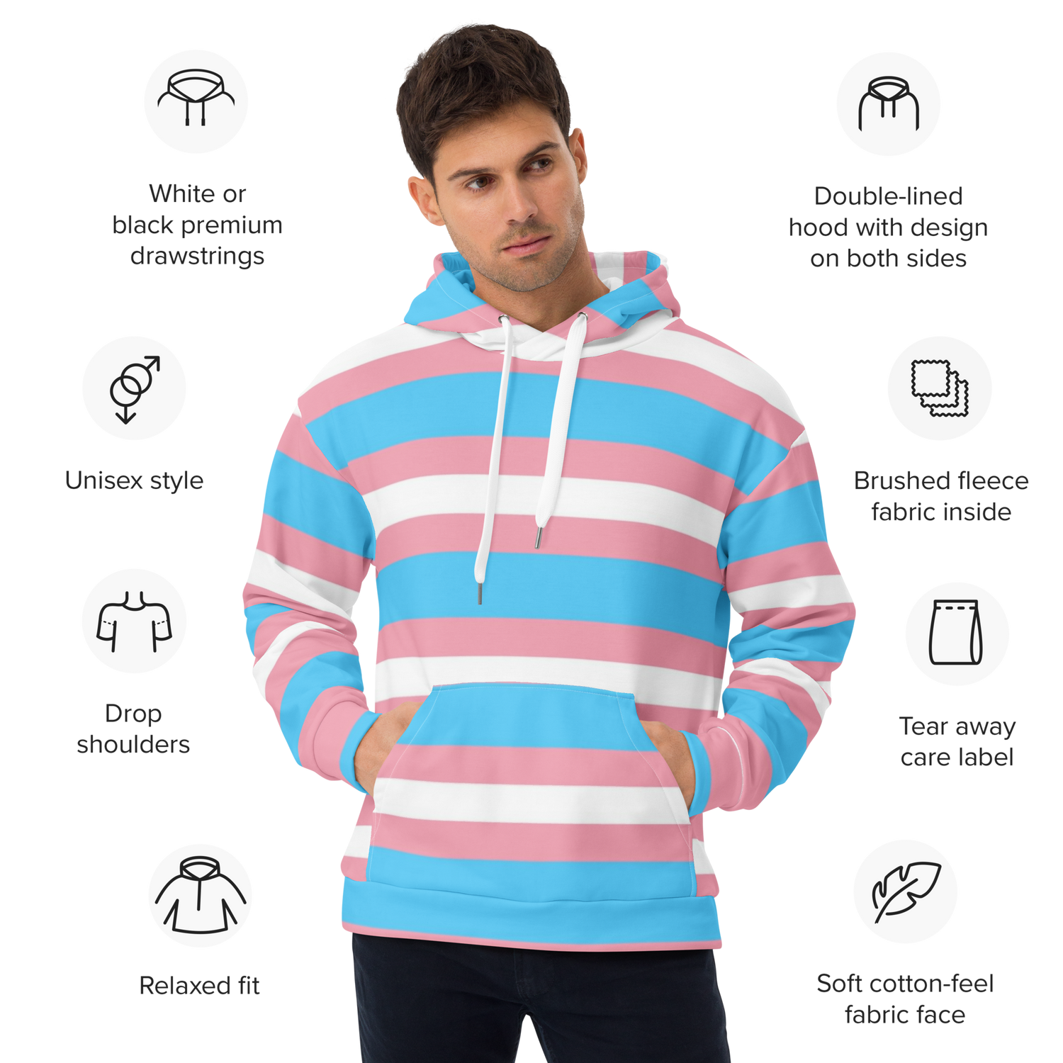 Transgender Planet Hoodie – “Resistance” Print | Inclusive Pride Streetwear