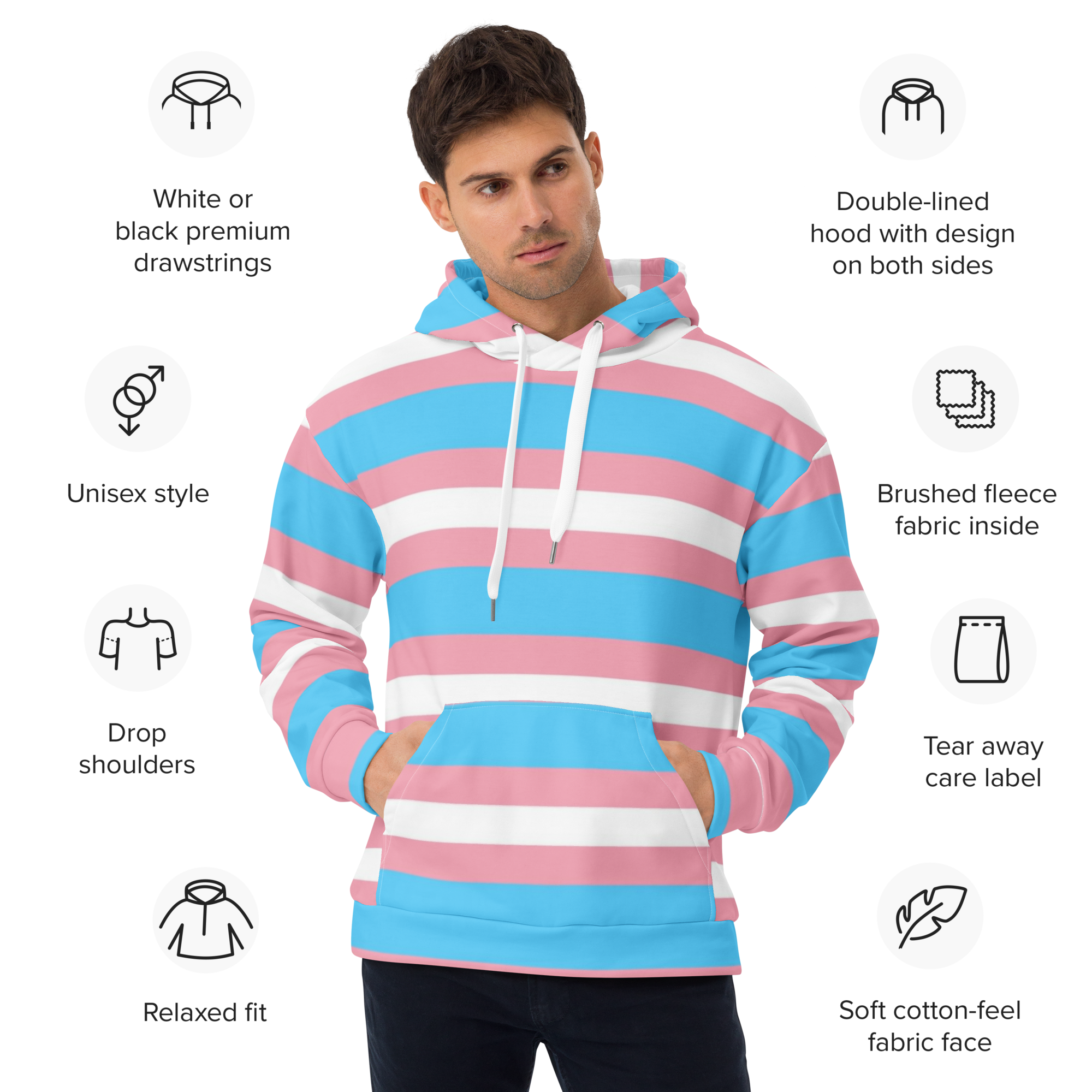 Transgender Planet Hoodie – “Resistance” Print | Inclusive Pride Streetwear