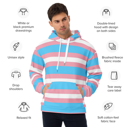Transgender Planet Hoodie – “Resistance” Print | Inclusive Pride Streetwear