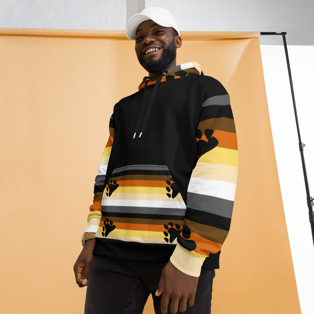 Bear Brotherhood Pride Hoodie – Inclusive LGBTQ+ Flag Design | Cosy and Durable