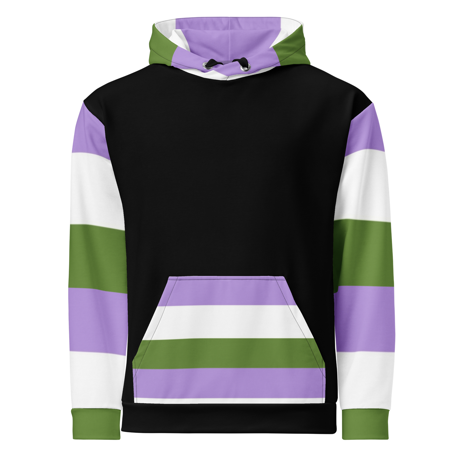Genderqueer Pride Hoodie – Empowering Statement Design | Soft &amp; Durable Fit