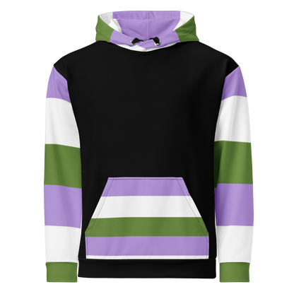 Genderqueer Pride Hoodie – Empowering Statement Design | Soft &amp; Durable Fit