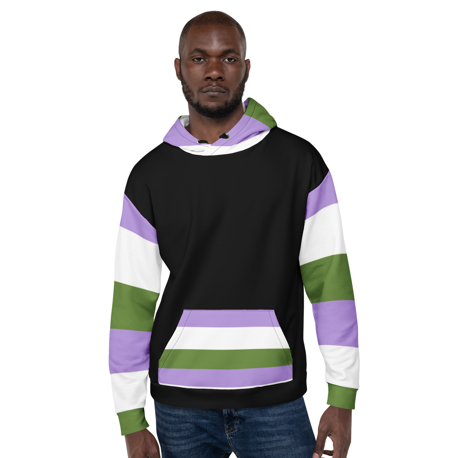 Genderqueer Pride Hoodie – Empowering Statement Design | Soft &amp; Durable Fit