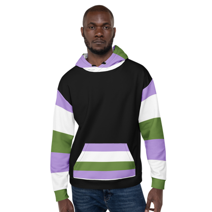 Genderqueer Pride Hoodie – Empowering Statement Design | Soft &amp; Durable Fit