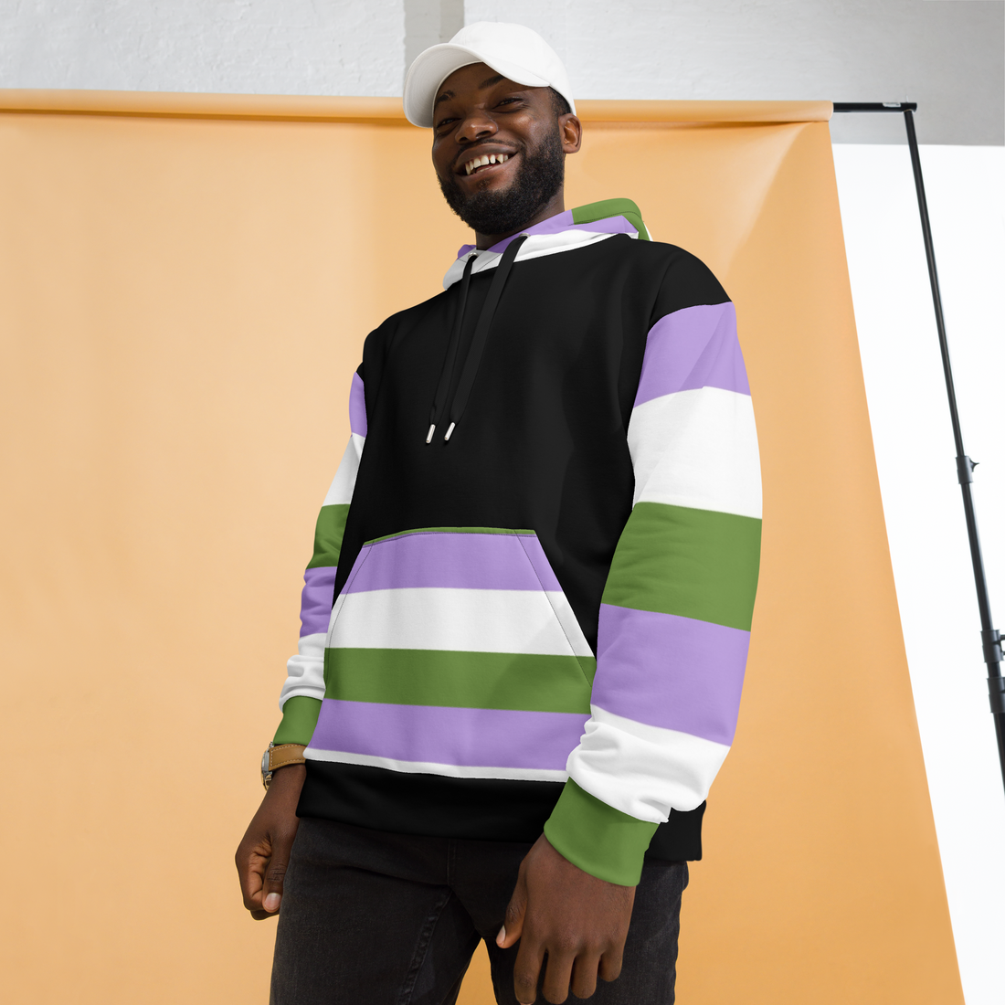 Genderqueer Pride Hoodie – Empowering Statement Design | Soft &amp; Durable Fit