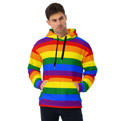 LGBTQ+ Rainbow Pride Flag Hoodie – Colourful, Inclusive &amp; Comfortable Statement Wear