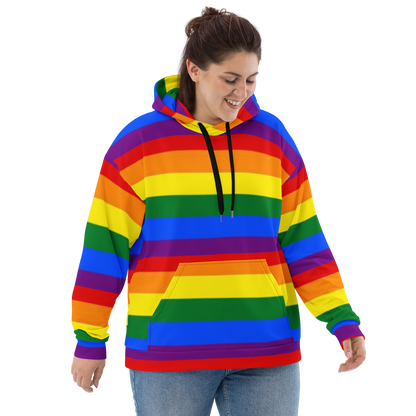 LGBTQ+ Rainbow Pride Flag Hoodie – Colourful, Inclusive &amp; Comfortable Statement Wear