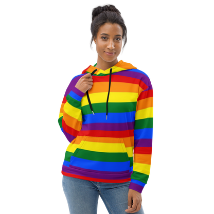 LGBTQ+ Rainbow Pride Flag Hoodie – Colourful, Inclusive &amp; Comfortable Statement Wear