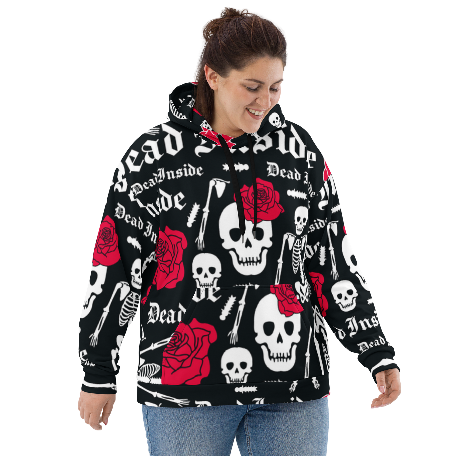Skull &amp; Flowers Hoodie – “They” Identity Design | Bold &amp; Inclusive