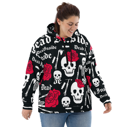Skull &amp; Flowers Hoodie – “They” Identity Design | Bold &amp; Inclusive