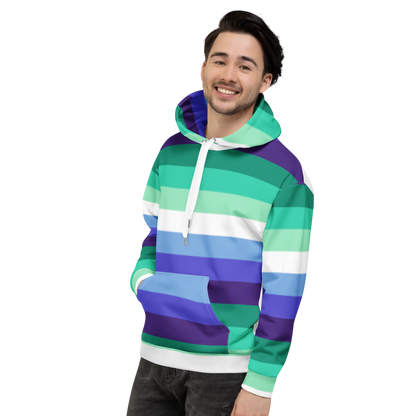 Gay Pride Flag Hoodie – Rainbow Print | Comfortable Inclusive Fit