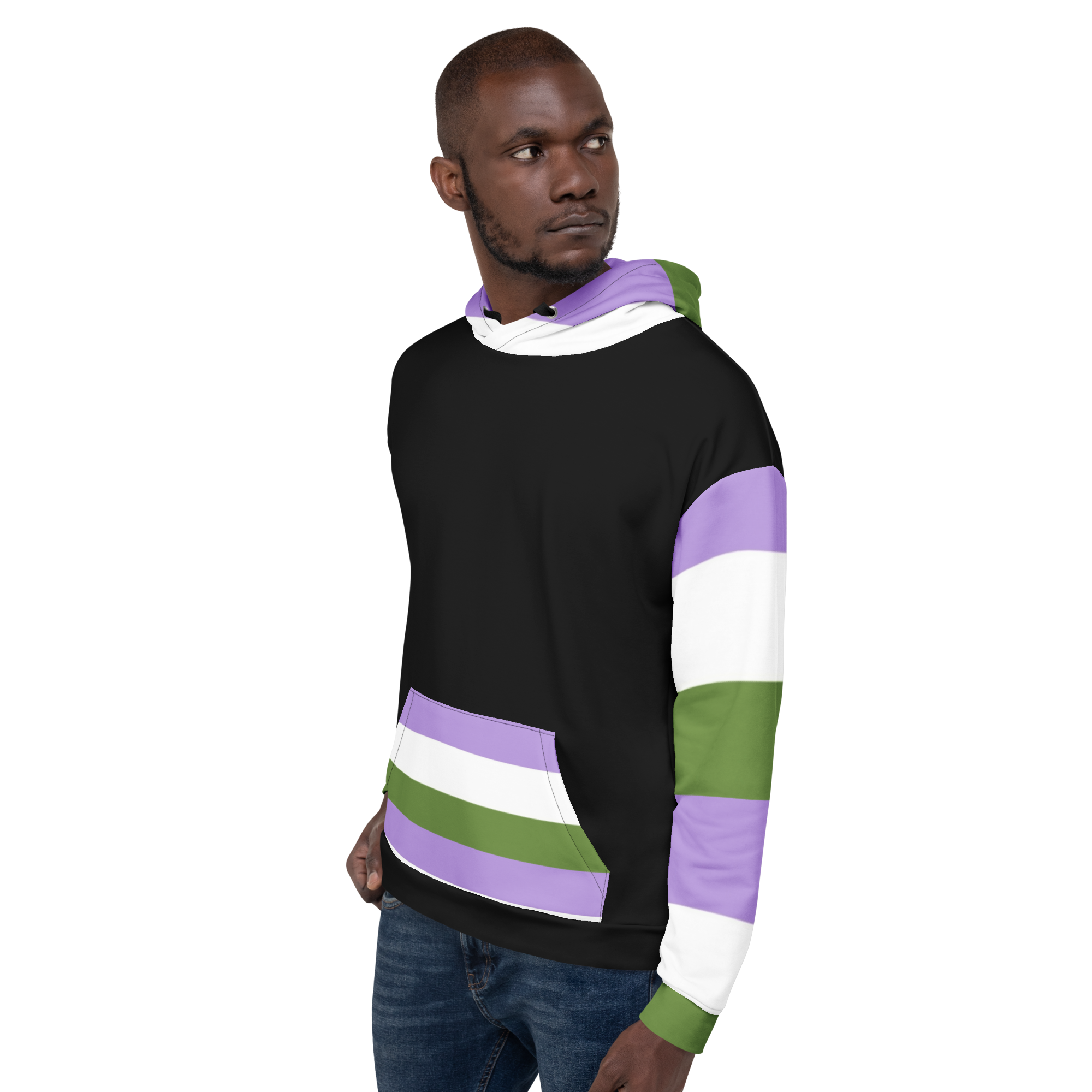 Genderqueer Pride Hoodie – Empowering Statement Design | Soft &amp; Durable Fit