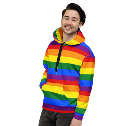LGBTQ+ Rainbow Pride Flag Hoodie – Colourful, Inclusive &amp; Comfortable Statement Wear