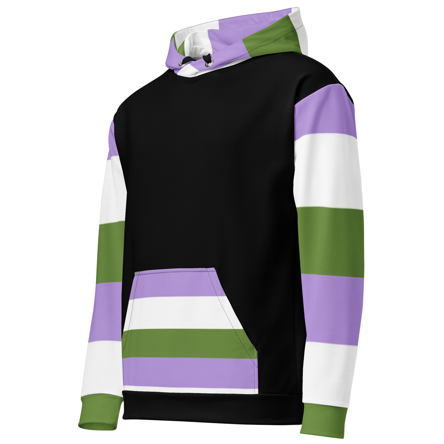 Genderqueer Pride Hoodie – Empowering Statement Design | Soft &amp; Durable Fit