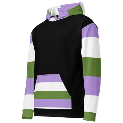 Genderqueer Pride Hoodie – Empowering Statement Design | Soft &amp; Durable Fit