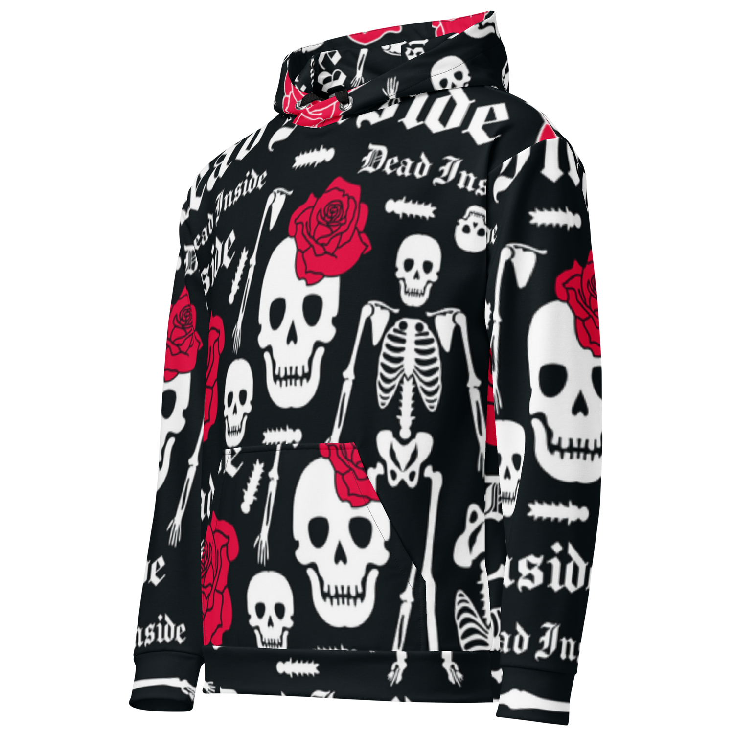 Skull &amp; Flowers Hoodie – “They” Identity Design | Bold &amp; Inclusive