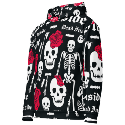 Skull &amp; Flowers Hoodie – “They” Identity Design | Bold &amp; Inclusive