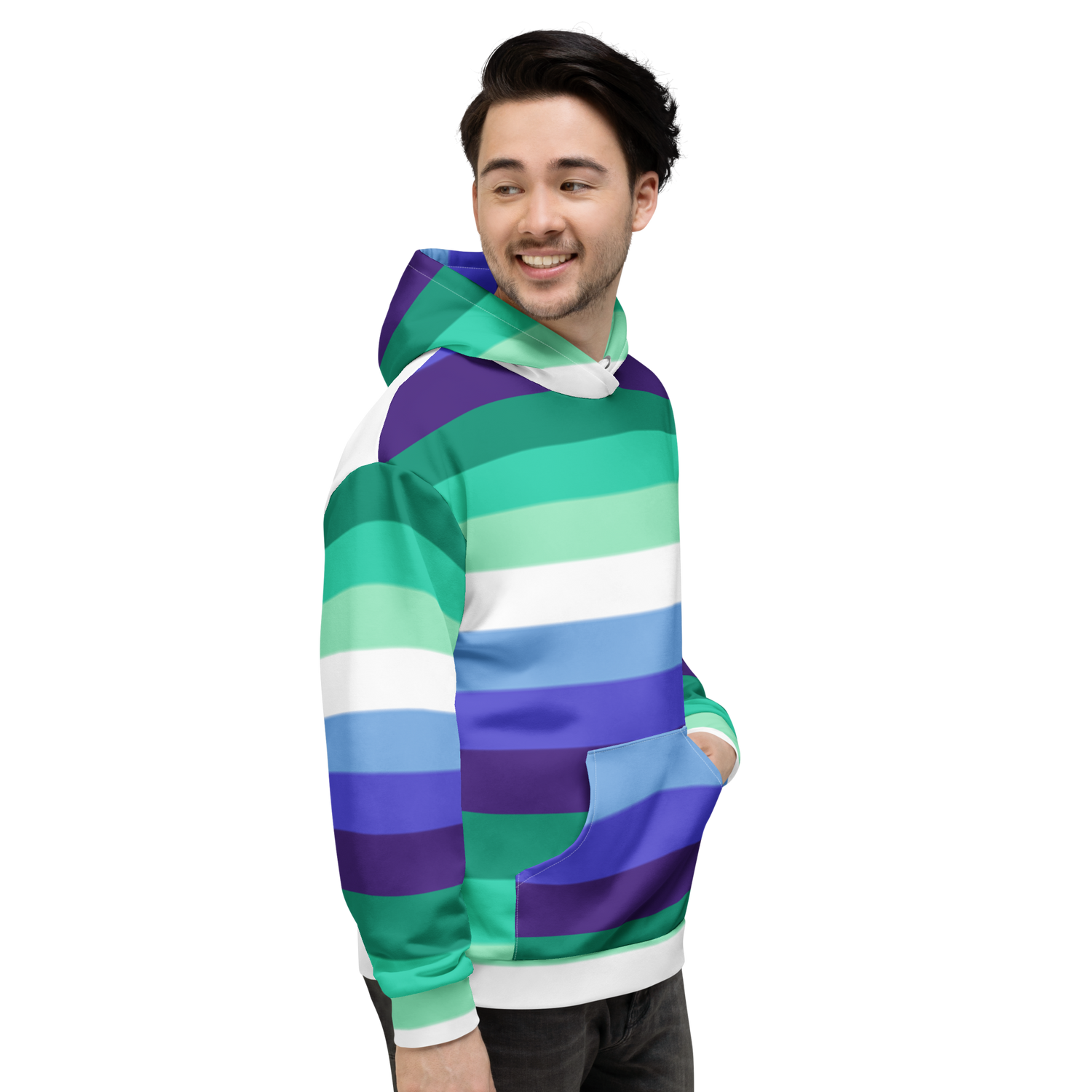 Gay Pride Flag Hoodie – Rainbow Print | Comfortable Inclusive Fit
