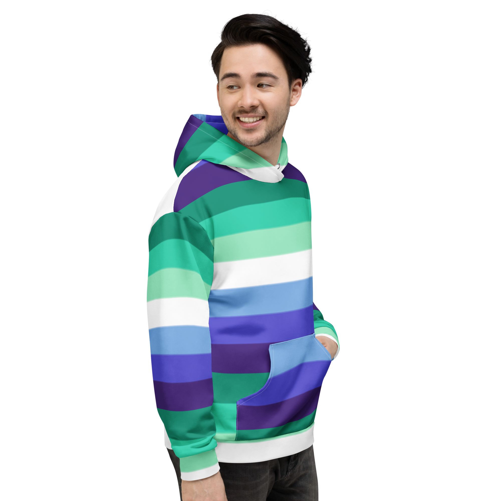 Gay Pride Flag Hoodie – Rainbow Print | Comfortable Inclusive Fit