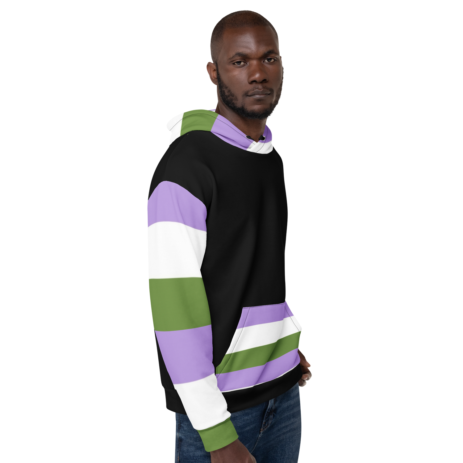 Genderqueer Pride Hoodie – Empowering Statement Design | Soft &amp; Durable Fit
