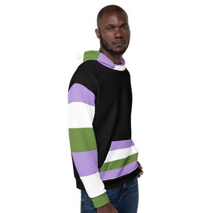 Genderqueer Pride Hoodie – Empowering Statement Design | Soft &amp; Durable Fit