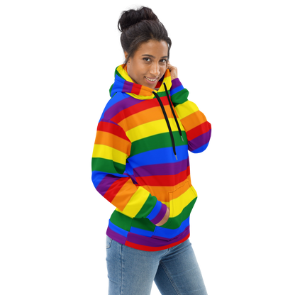 LGBTQ+ Rainbow Pride Flag Hoodie – Colourful, Inclusive &amp; Comfortable Statement Wear