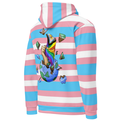 Transgender Planet Hoodie – “Resistance” Print | Inclusive Pride Streetwear