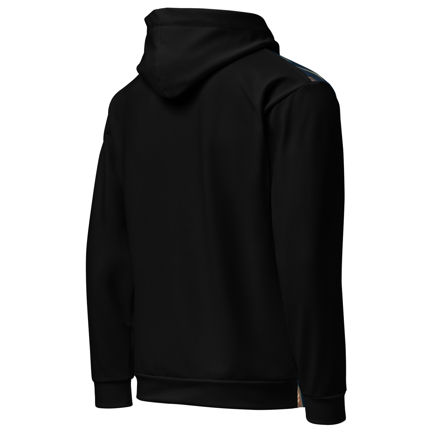 Blue Floral Hoodie with “He” Statement – Soft &amp; Empowering | Comfortable Fit