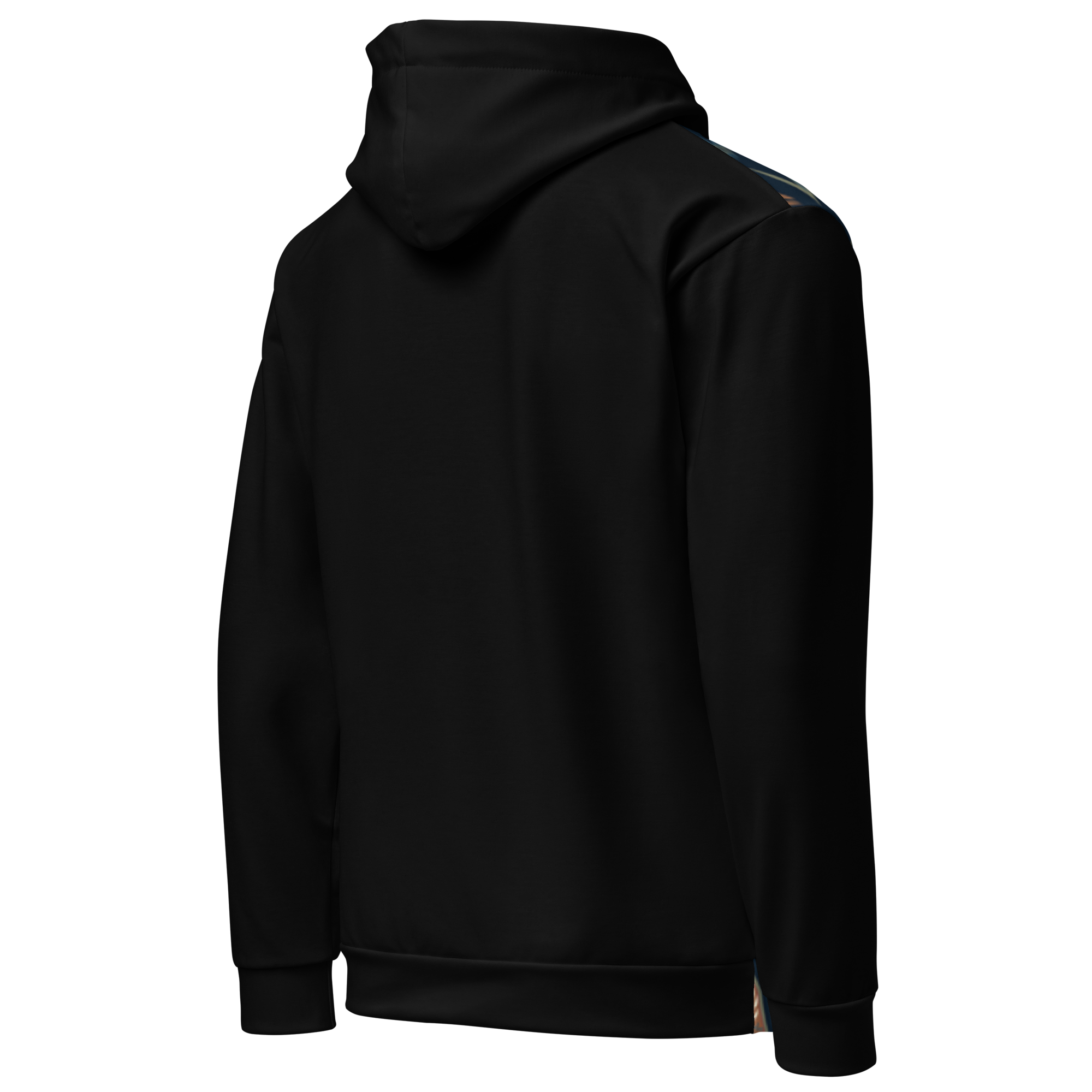 Blue Floral Hoodie with “He” Statement – Soft &amp; Empowering | Comfortable Fit