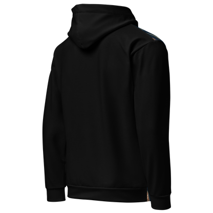 Blue Floral Hoodie with “He” Statement – Soft &amp; Empowering | Comfortable Fit