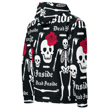 Skull &amp; Flowers Hoodie – “They” Identity Design | Bold &amp; Inclusive