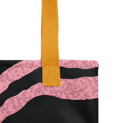Large Abstract Floral Tote Bag – Durable, Colourful, Eco-Friendly Shoulder Bag for Everyday Use
