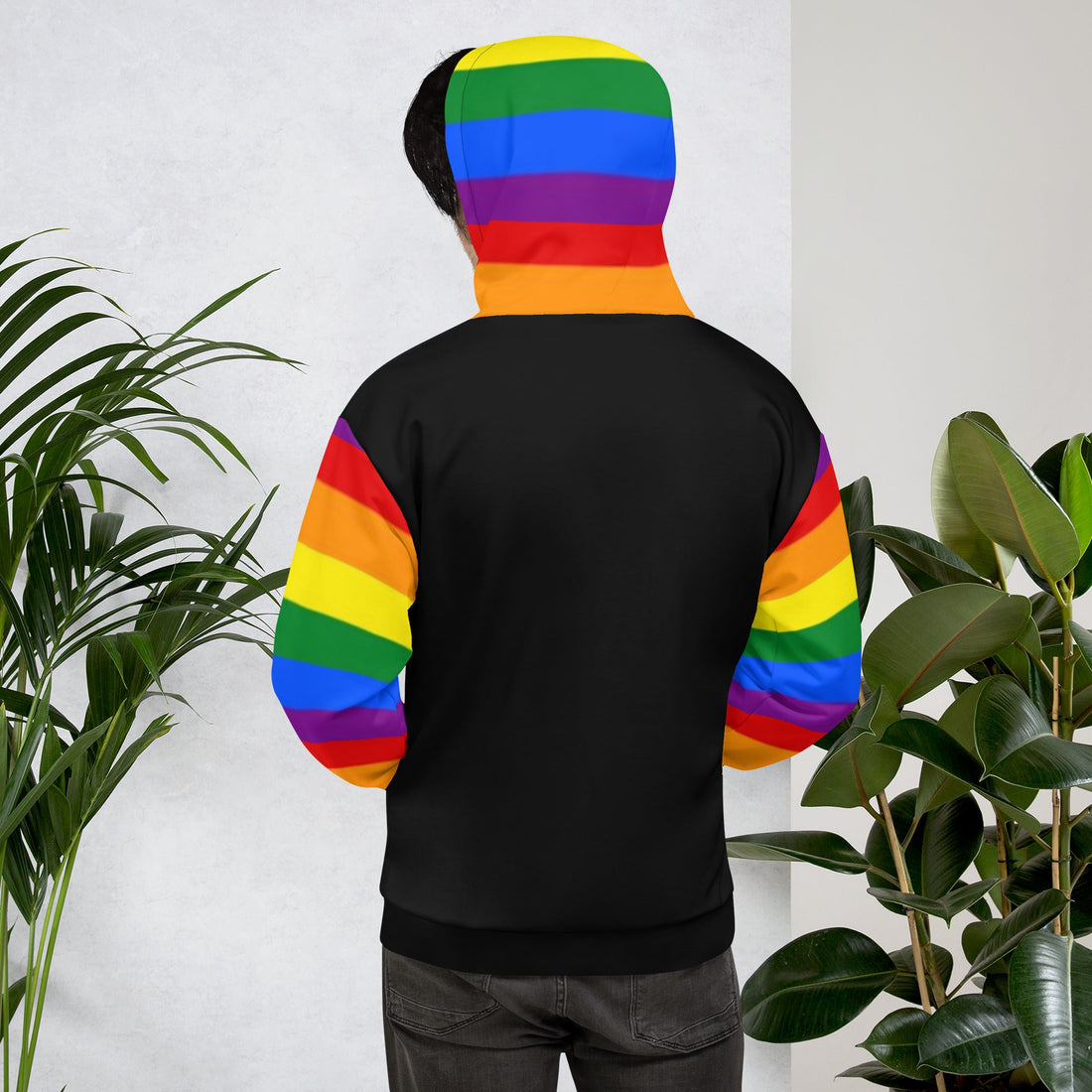 Rainbow Pride Flag Hoodie – LGBTQIA+ Statement | Colourful, Soft &amp; Eco-Conscious Fit
