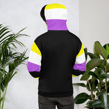 Non-Binary Pride Flag Hoodie – Soft, Sustainable &amp; Inclusive Pridewear