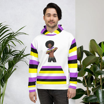 “Gender Is Over” Hoodie – Diverse Pride Flag Design | Recycled, Comfortable &amp; Inclusive Fit