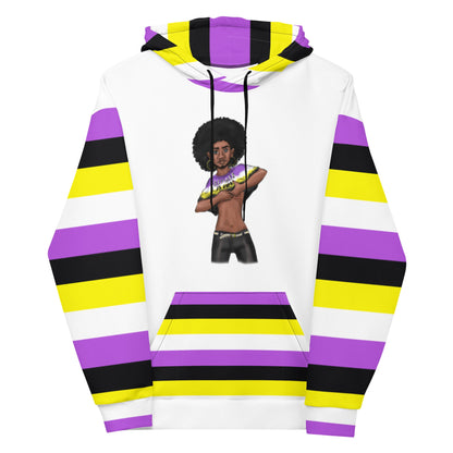 “Gender Is Over” Hoodie – Diverse Pride Flag Design | Recycled, Comfortable &amp; Inclusive Fit