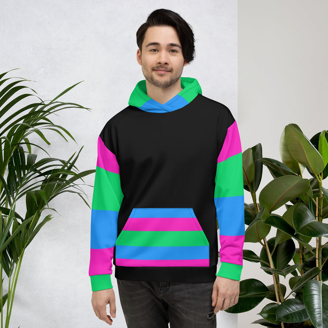 Polysexual Pride Flag Hoodie – Bright, Inclusive & Sustainable Statement Wear
