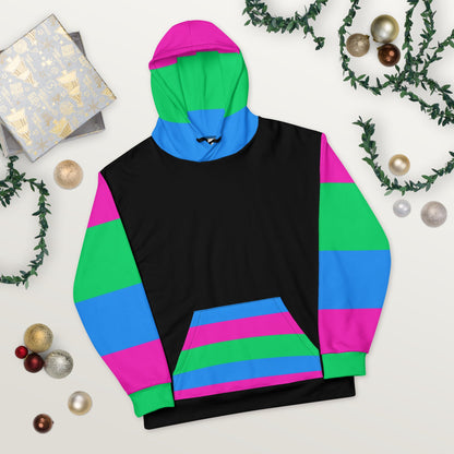 Polysexual Pride Flag Hoodie – Bright, Inclusive &amp; Sustainable Statement Wear