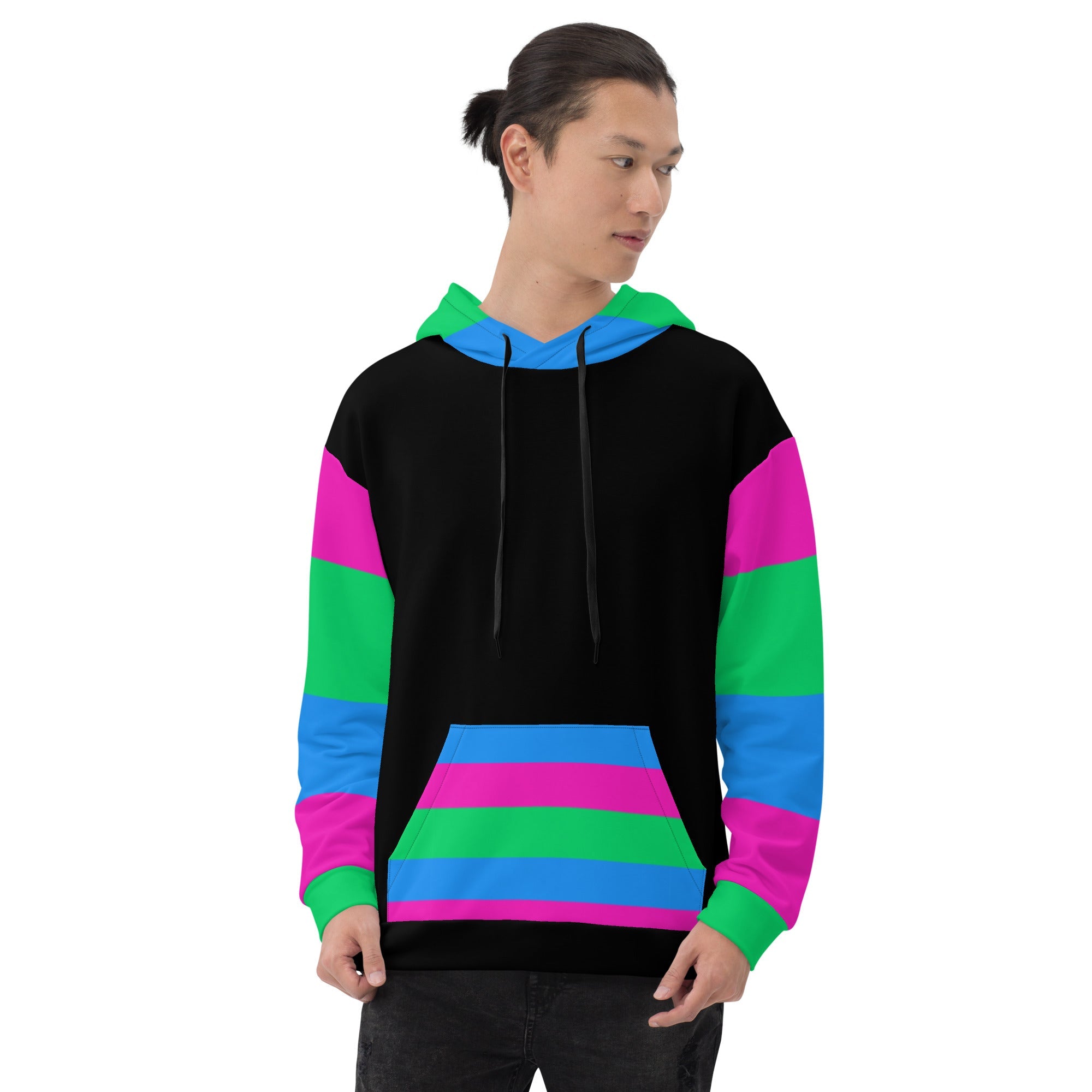 Polysexual Pride Flag Hoodie – Bright, Inclusive &amp; Sustainable Statement Wear