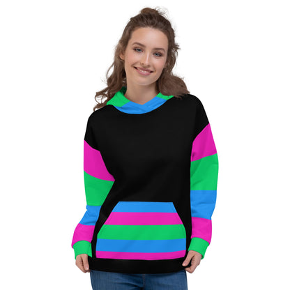 Polysexual Pride Flag Hoodie – Bright, Inclusive &amp; Sustainable Statement Wear