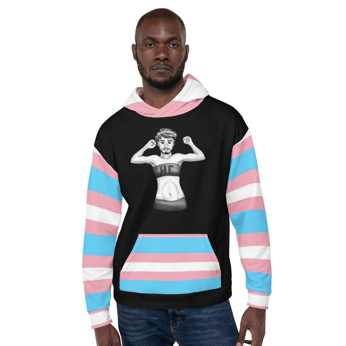 Hoodie – Gender Identity Pride Flag | Inclusive Gender-Neutral Pride Hoodie