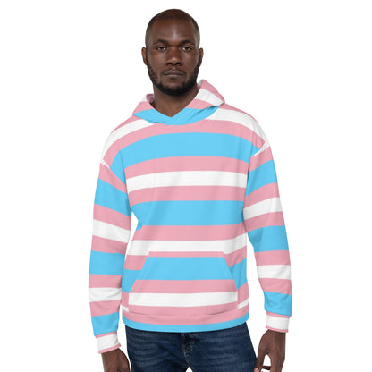 Trans Pride Hoodie – Planet Resistance Design | Bold, Comfortable, Inclusive Statement Piece