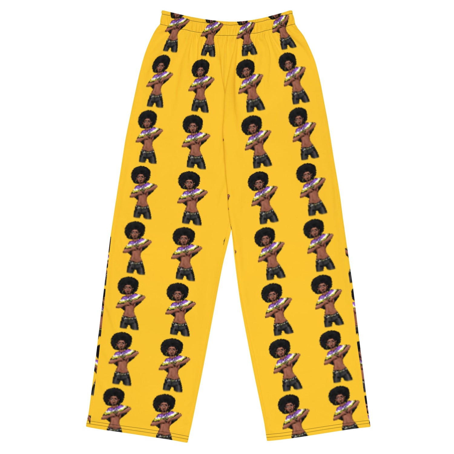 Intersex Pride Flag Wide-Leg Trousers – Comfortable, Colourful, and Inclusive Statement Wear