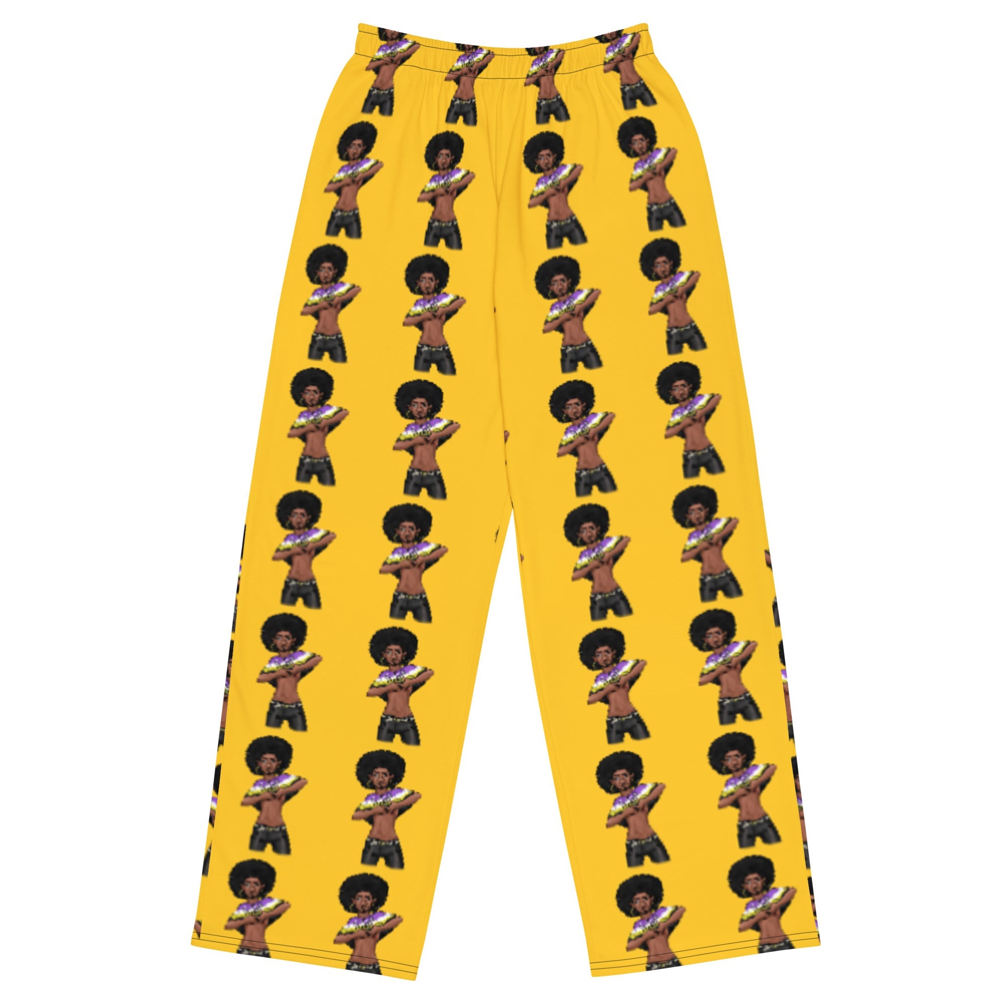 Intersex Pride Flag Wide-Leg Trousers – Comfortable, Colourful, and Inclusive Statement Wear