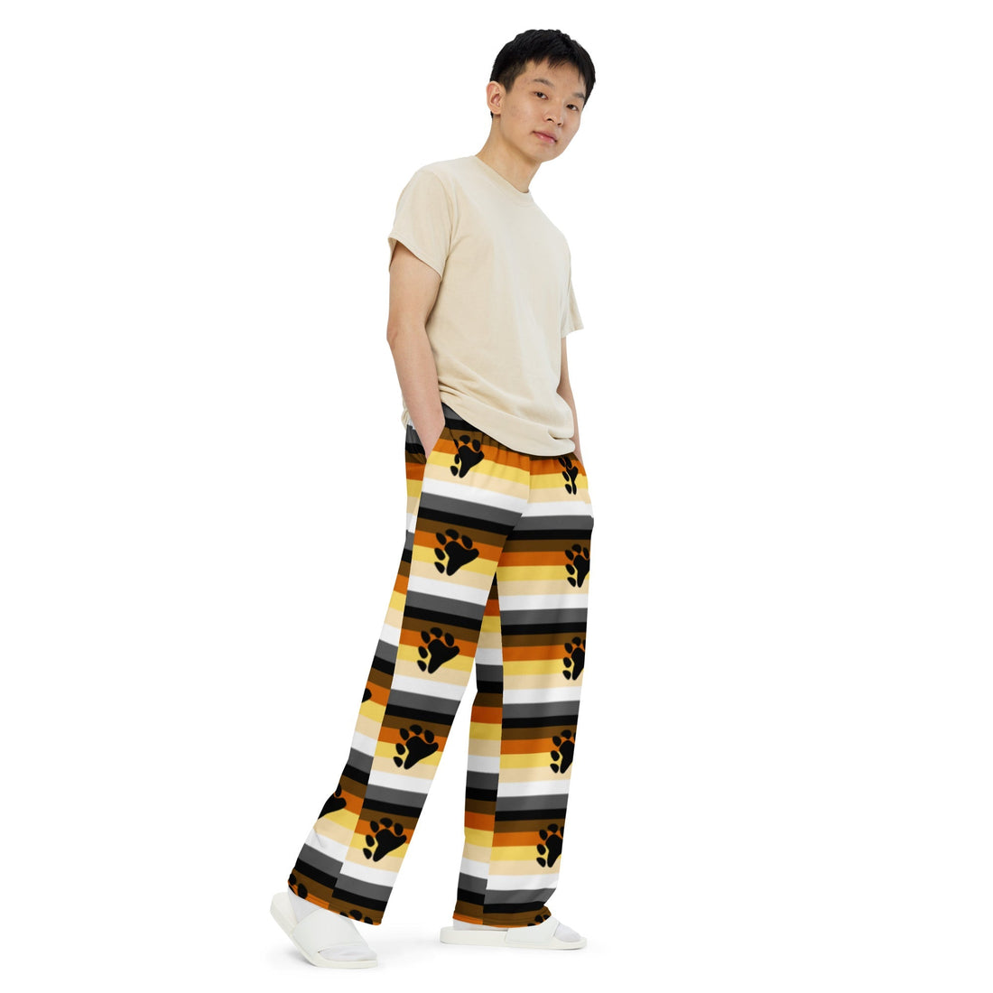 Wide-Leg Pants with Masculine Identity Flag – Bold, Comfortable & Inclusive Fit