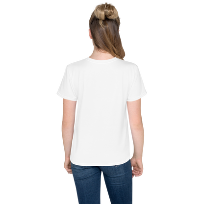 Youth Crew Neck T-Shirt – Storm Comic Art Print | Black Cotton Kids Tee | Voce Lindx