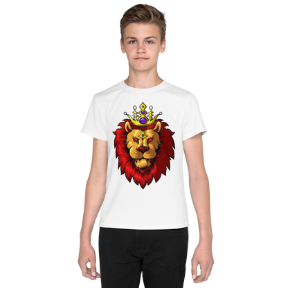 Youth Crew Neck T-Shirt – Lion King-Inspired Graphic | Soft Black Cotton Tee | Voce Lindx