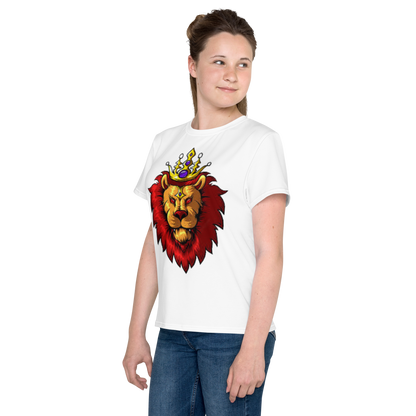 Youth Crew Neck T-Shirt – Lion King-Inspired Graphic | Soft Black Cotton Tee | Voce Lindx