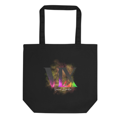 Eco Tote Bag – “Two Moons” Celestial Print | Reusable Cotton Shopping Bag | Voce Lindx