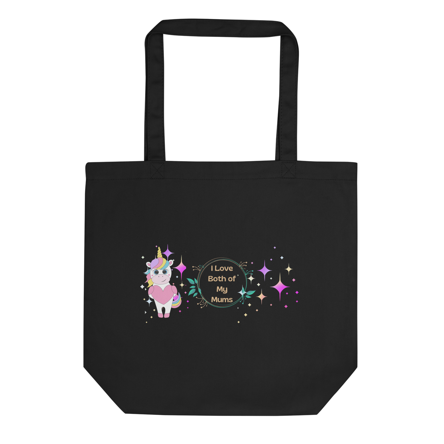 Eco Tote Bag – “Two Moons” Celestial Print | Reusable Cotton Shopping Bag | Voce Lindx